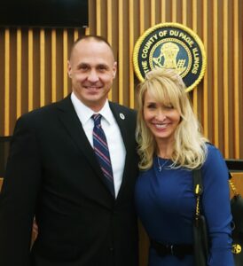 County Board Member Greg Schwarze and wife Julia